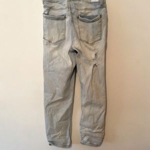 Straight leg ripped dollhouse jeans. Skate and street style jeans